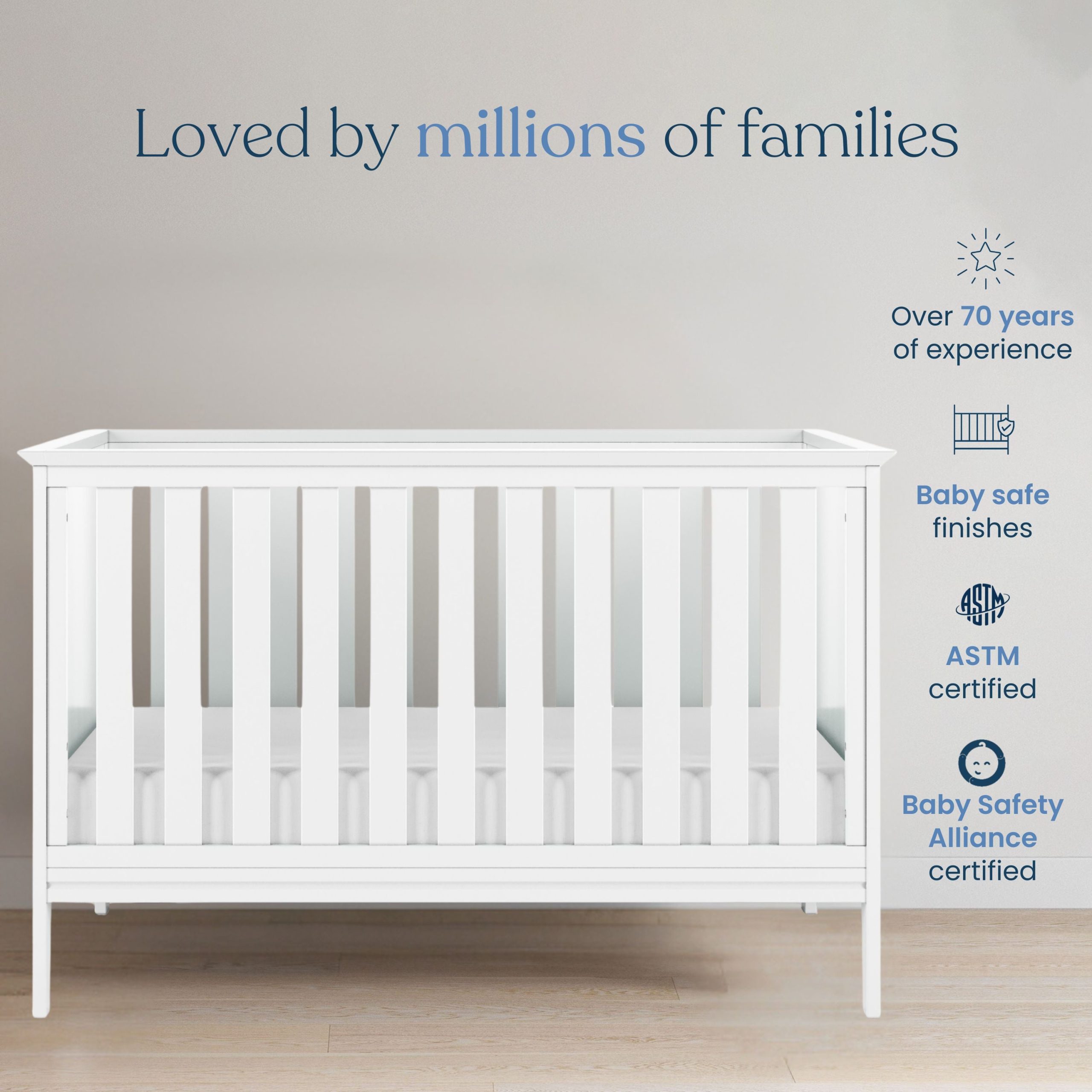 Atwood 3-Piece Nursery Set with Crib. Dresser and Chest - Image 4