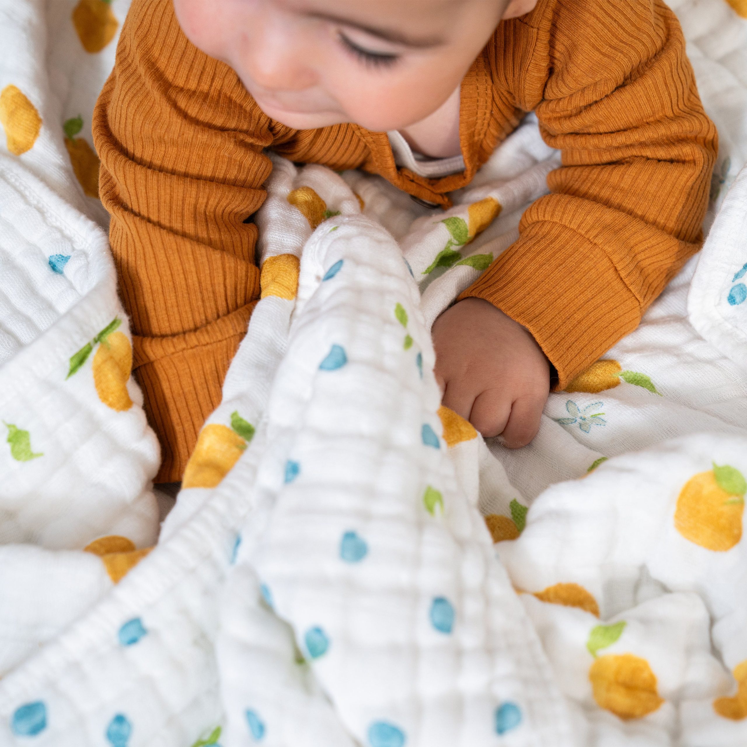 organic cotton muslin dream blanket - Image 4