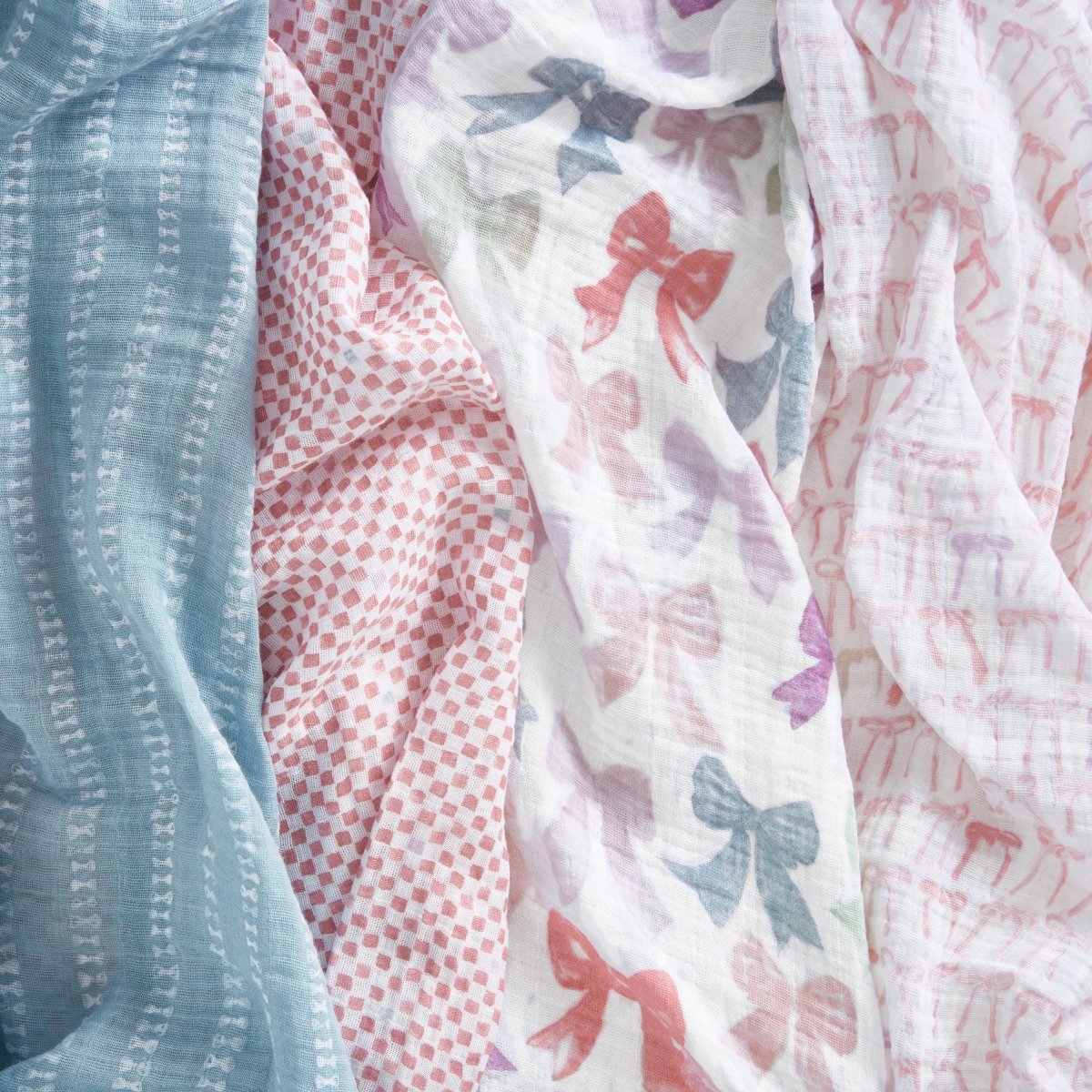 organic cotton muslin swaddle blanket 4 pack - Image 3