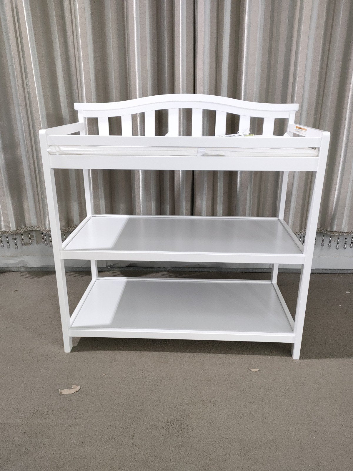 Arch Top Baby Changing Table. Matte White - Image 15