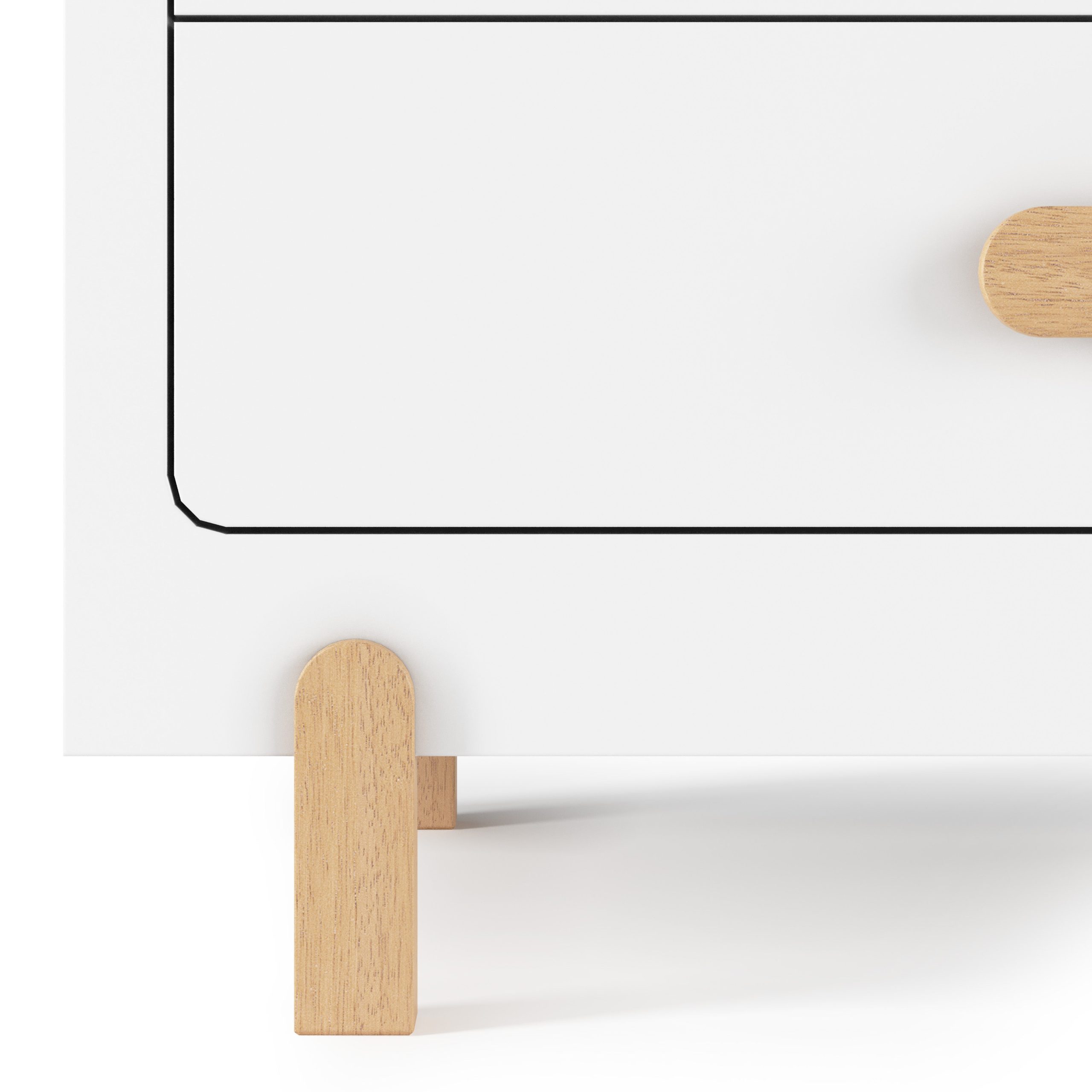 Park Heights 4-Drawer Chest - Matte White - Image 5