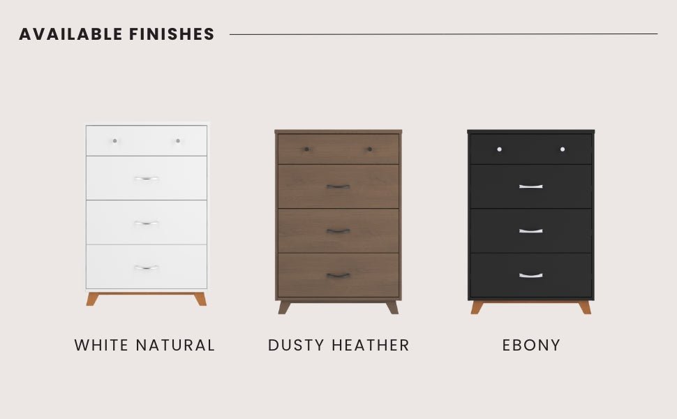 Soho 4 Drawer Chest. Dusty Heather - Image 5