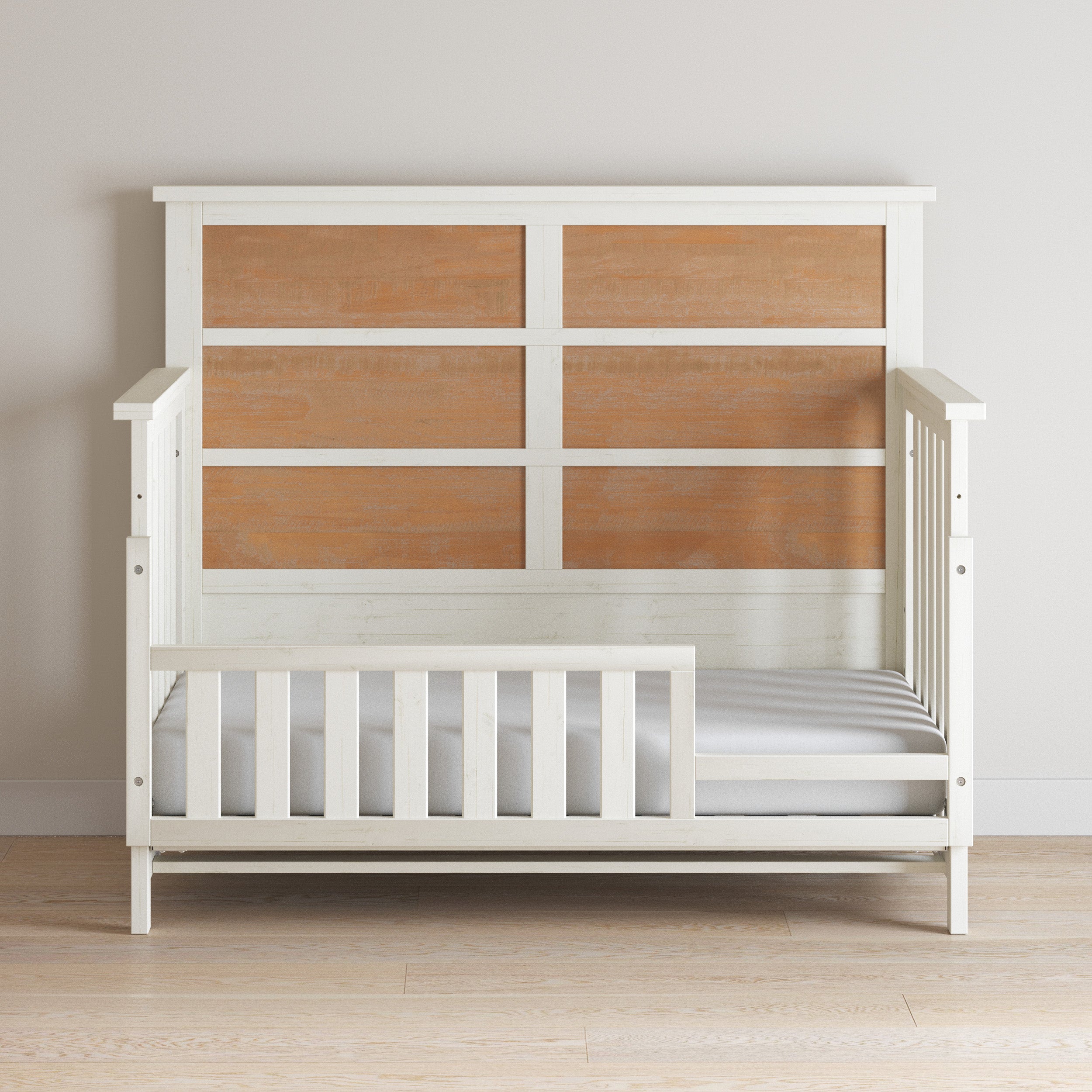 Toddler Guard Rail. White/Brown - Image 4