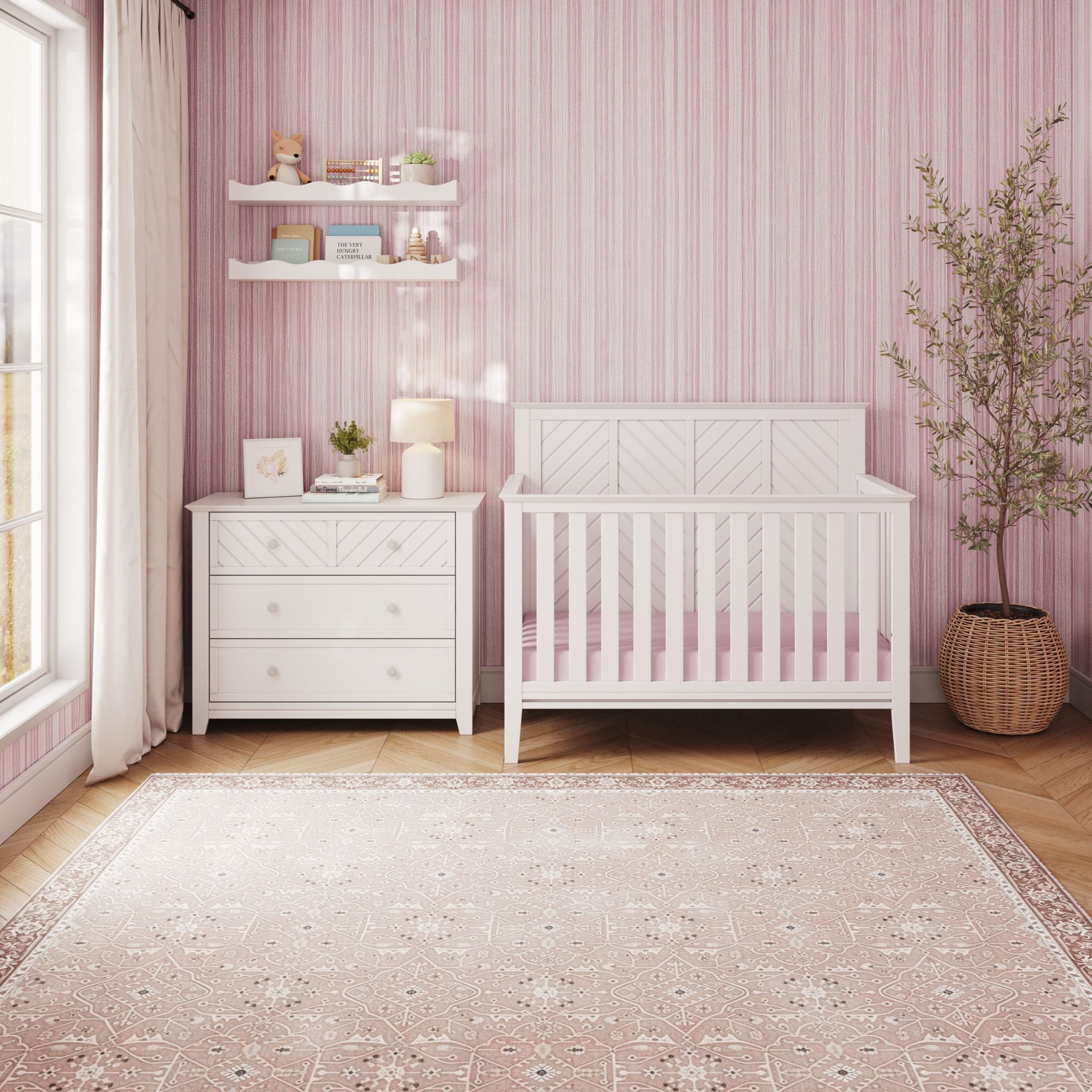 Atwood 4-in-1 Convertible Crib. Matte White - Image 8