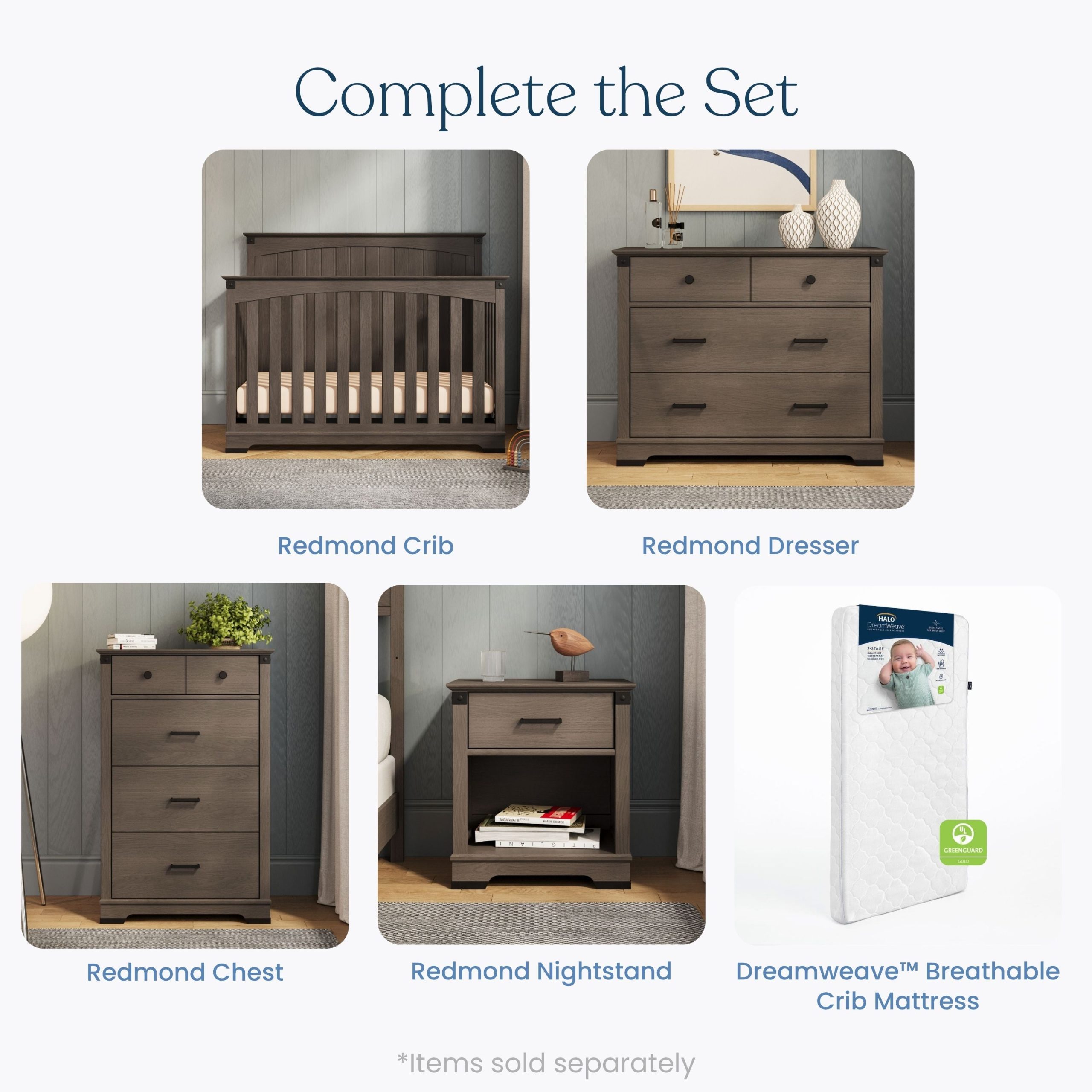 Redmond 3 Drawer Dresser. Dapper Gray - Image 6