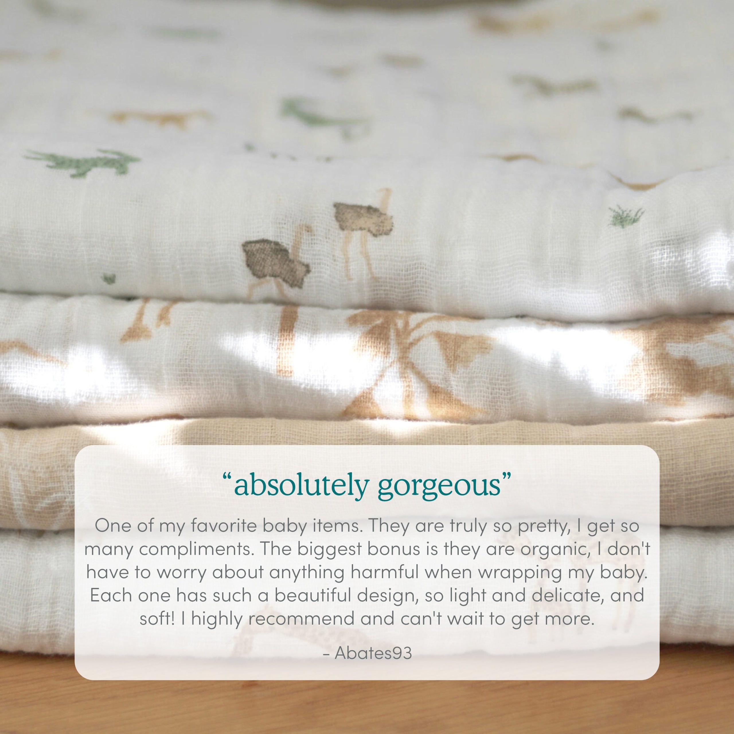 organic cotton muslin swaddle blanket 4 pack - Image 5