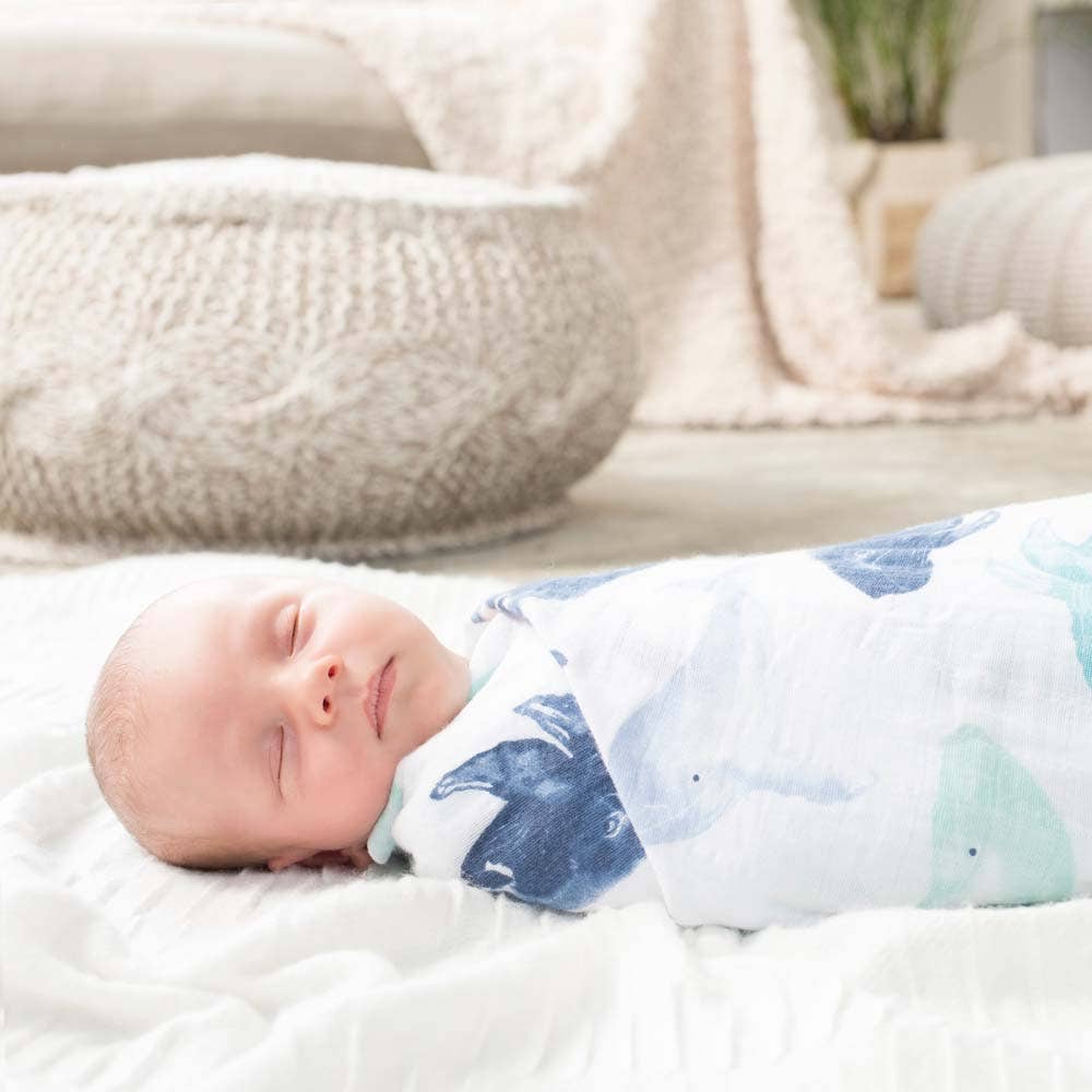 boutique 100% cotton muslin swaddle blanket 4 pack - Image 4