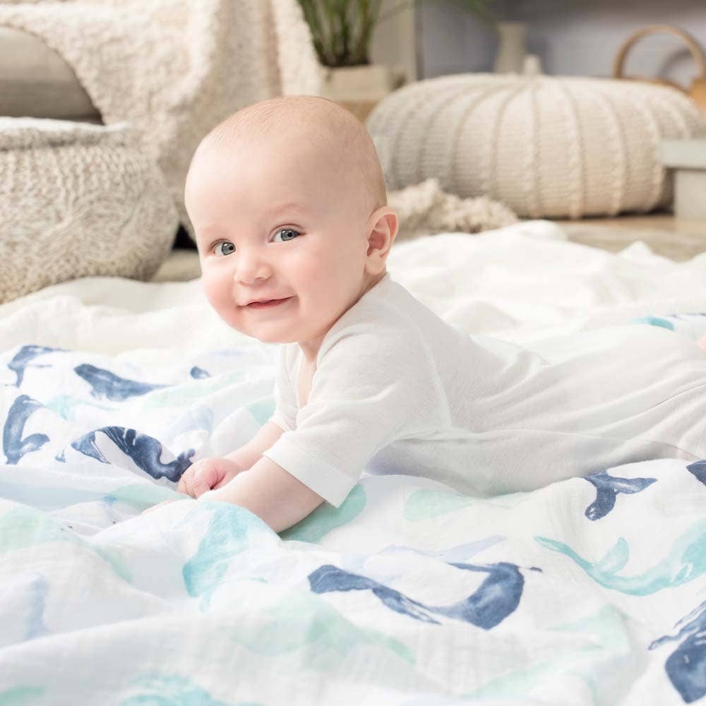 boutique 100% cotton muslin swaddle blanket 4 pack - Image 3